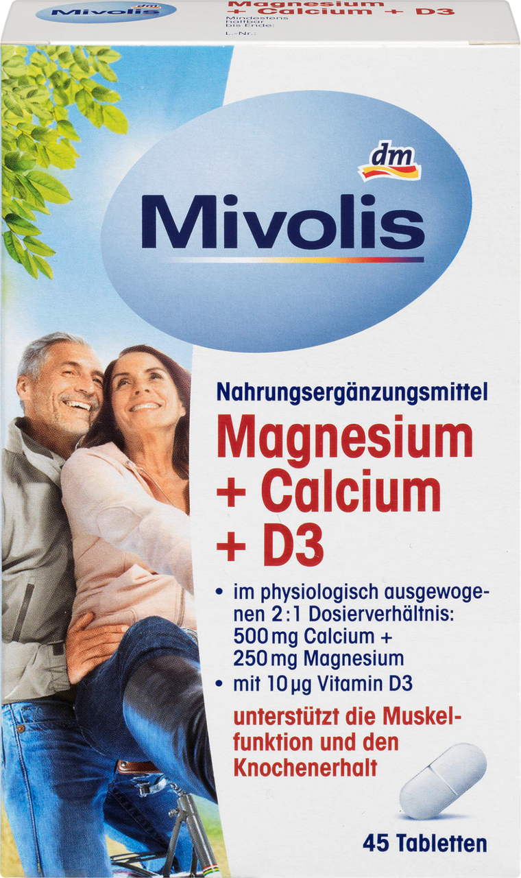Calcium d3 отзывы. Витамины немецкие Magnesium +Calcium+d3. Magnesium Calcium d3 Германия. Витамины DM Германия Mivolis Magnesium. Миволис Магнезиум витамин.
